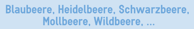 Heidelbeere oder Blaubeere? Heidelbeere oder Blaubeere?