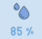 Heidelbeeren bestehen zu 85 % aus Wasser Heidelbeeren bestehen zu 85 % aus Wasser