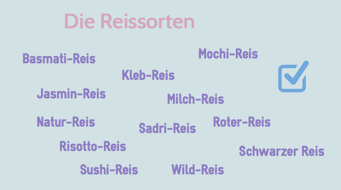 Die Reissorten