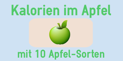 Kalorien im Apfel