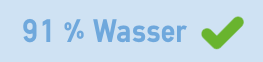 Kürbis besteht zu 91 % aus Wasser