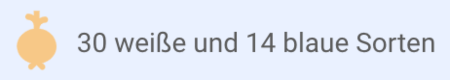 Es gibt 30 weiße und 14 blaue Kohlrabi-Sorten