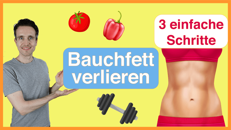 Bauchfett verlieren in 3 einfachen Schritten_Thumbnail